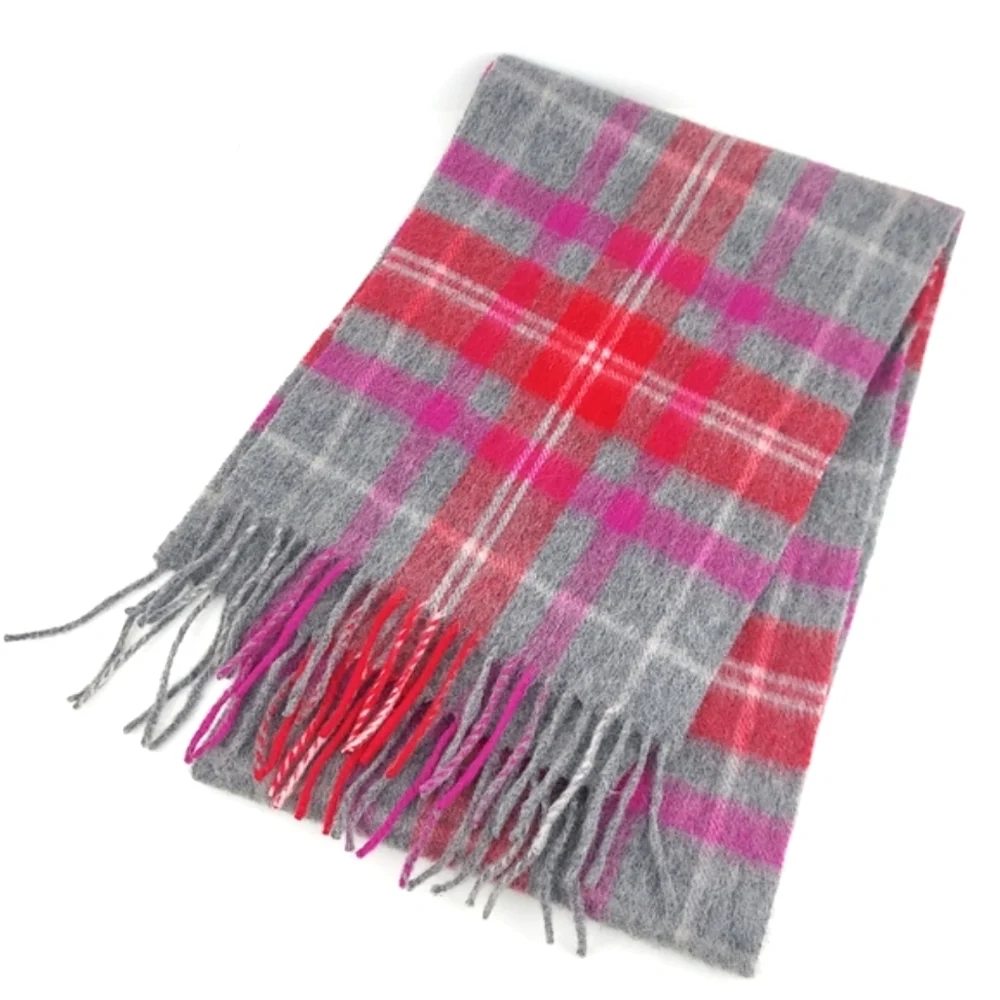 Lambswool Ballantrae Scotland Plaid Soft Scarf